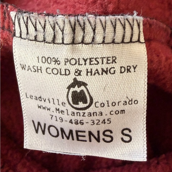 Melanzana Microgrid Dress, Maroon, Size S - Picture 4 of 4